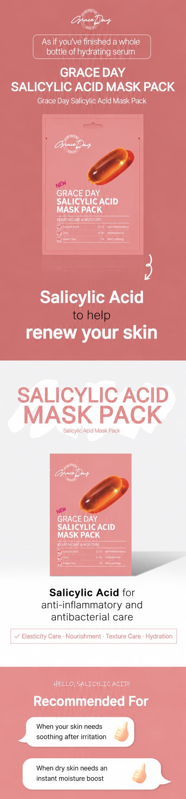 Grace Day Salicylic Acid Ampoule Mask Pack detail image 1