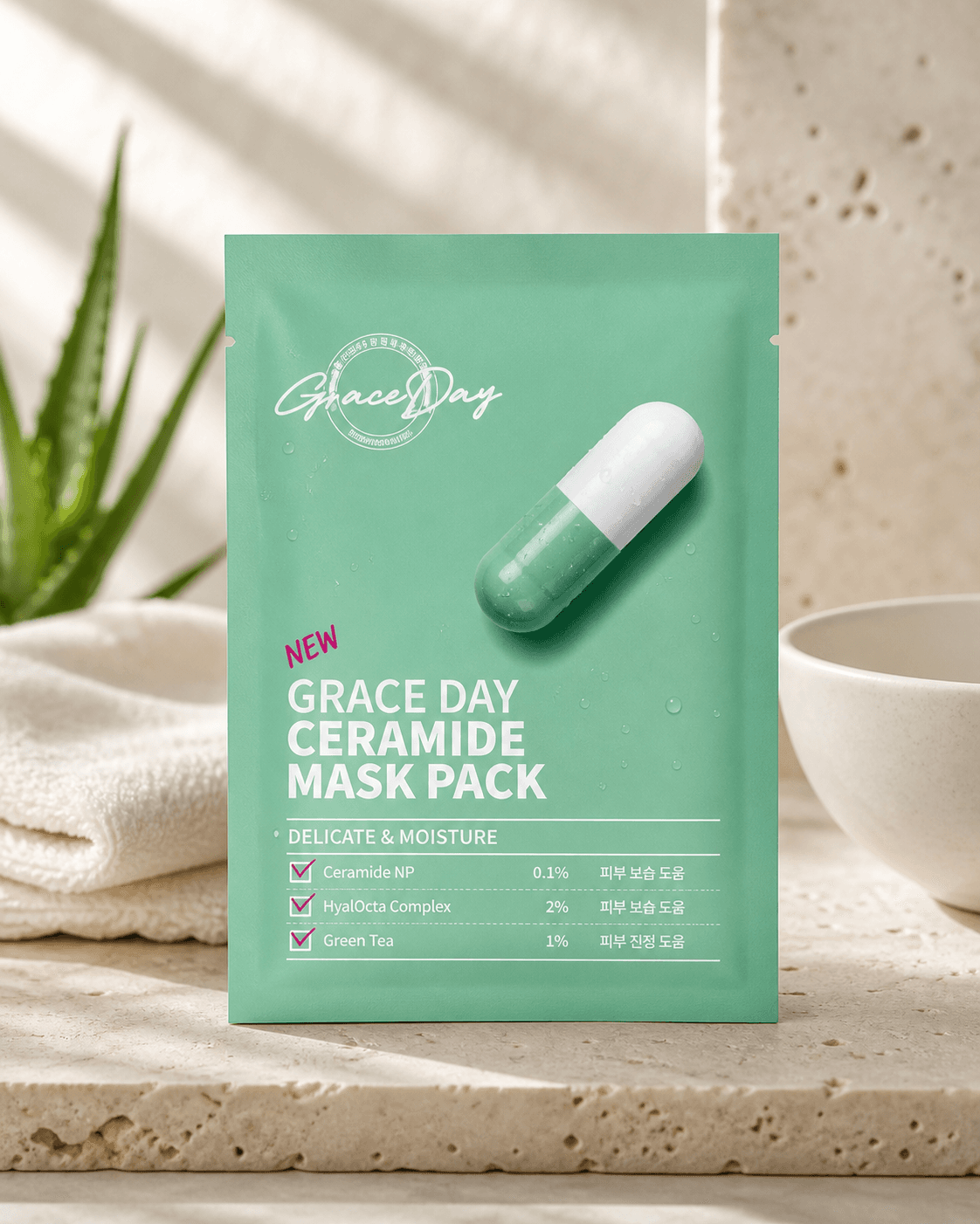 Grace Day Ceramide Ampoule Mask Pack