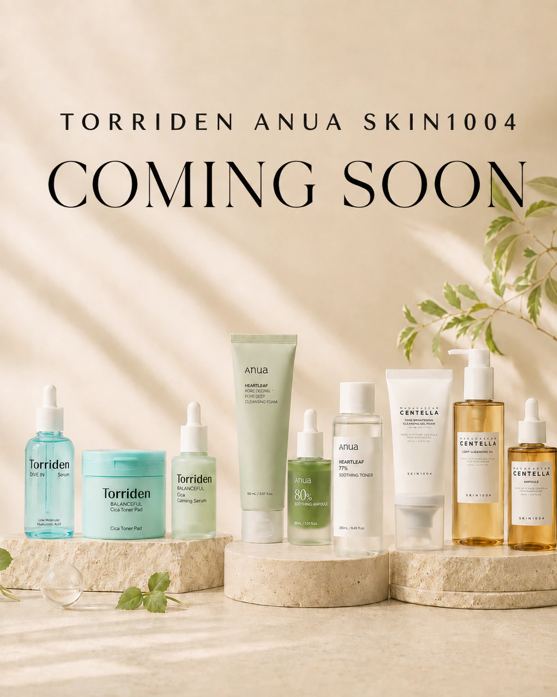 Torriden, Anua and SKIN1004 coming soon at Seoulumi
