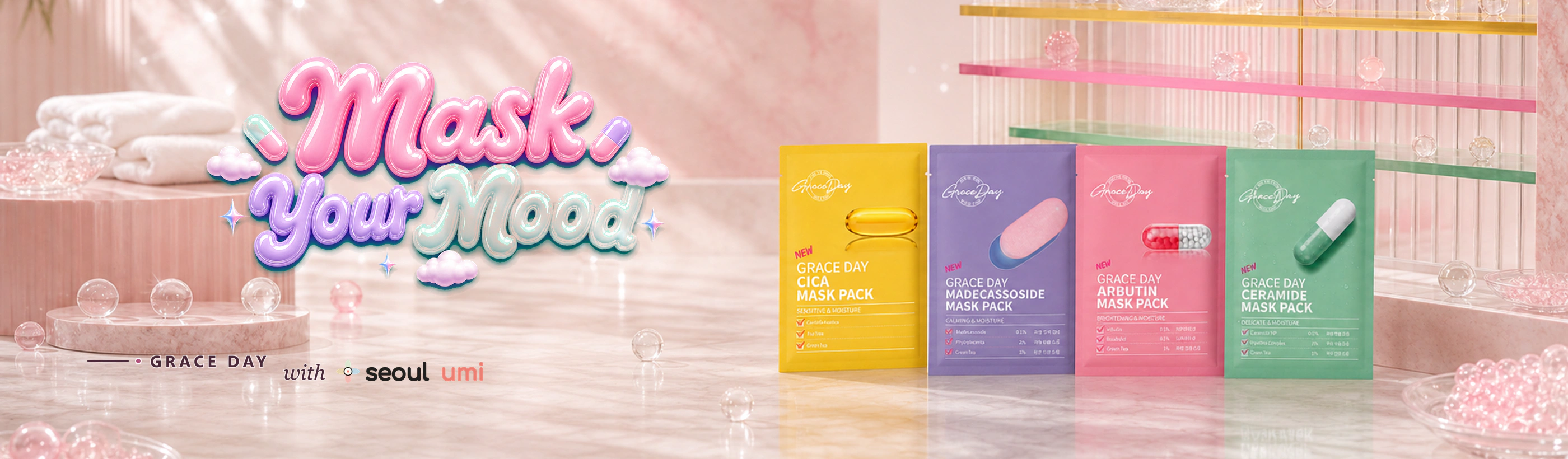 Grace Day Mask Your Mood Seoulumi mask collection campaign