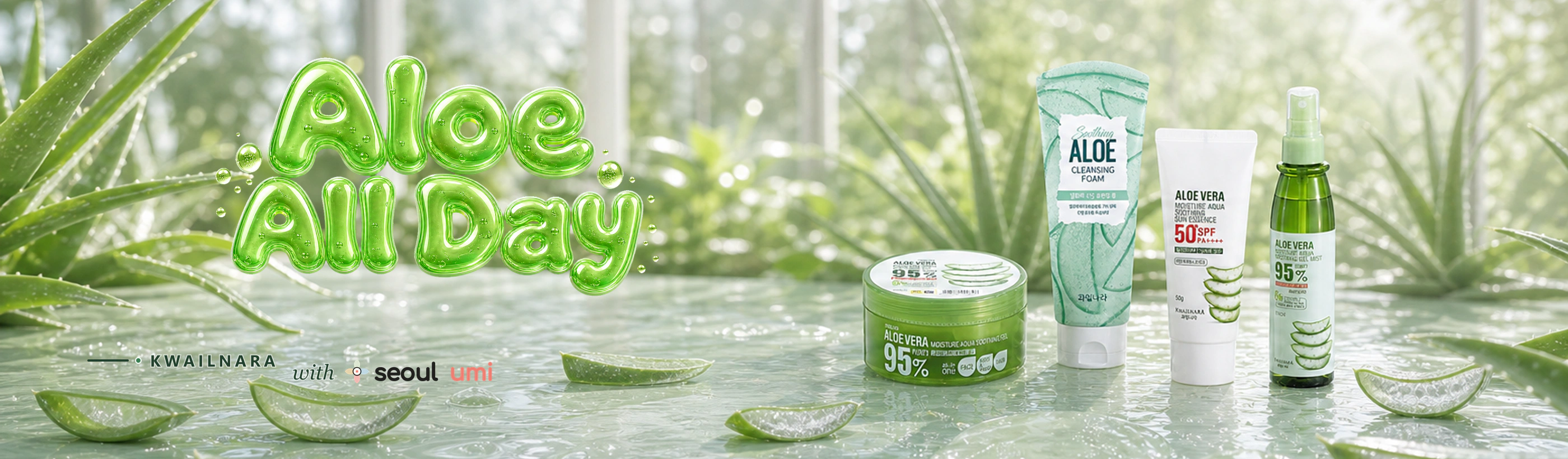 KWAILNARA Aloe All Day Seoulumi campaign