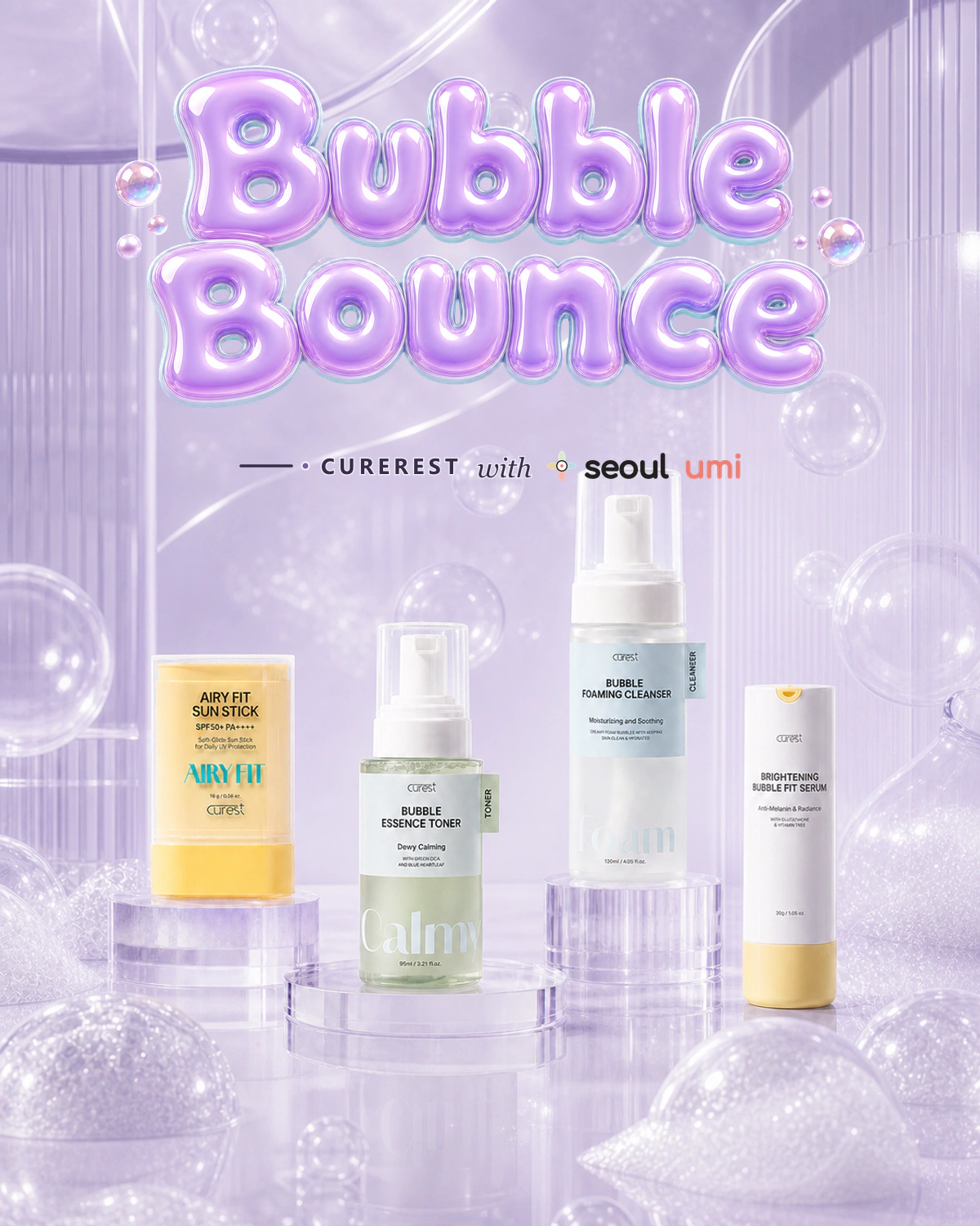 CureRest Bubble Bounce Seoulumi campaign