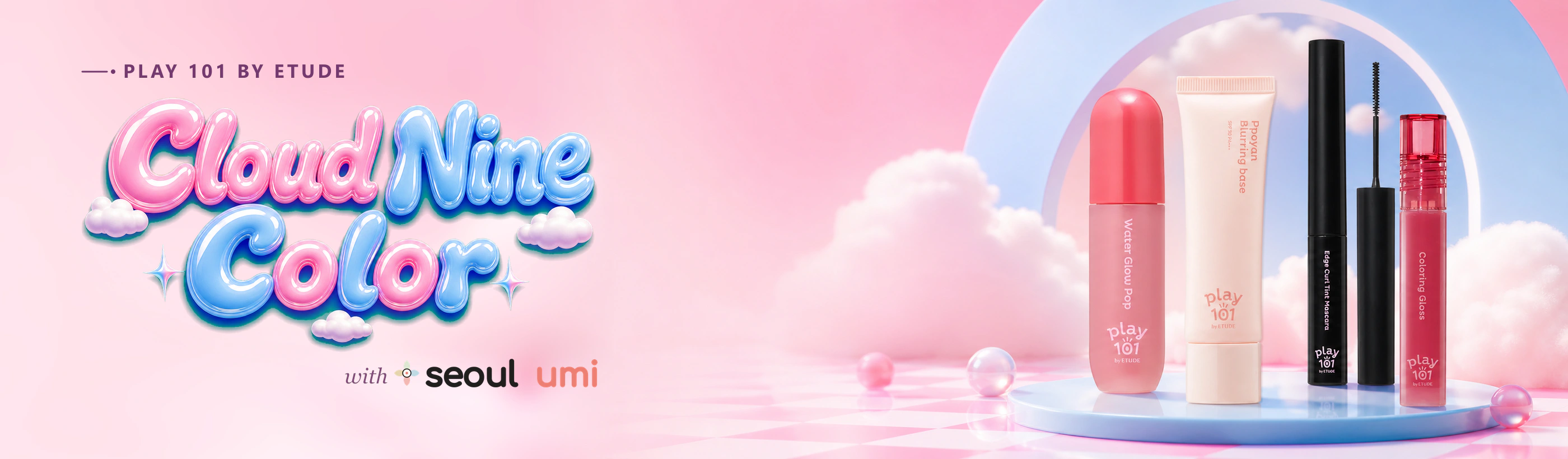 Play 101 by ETUDE Cloud Nine Color makeup campaign