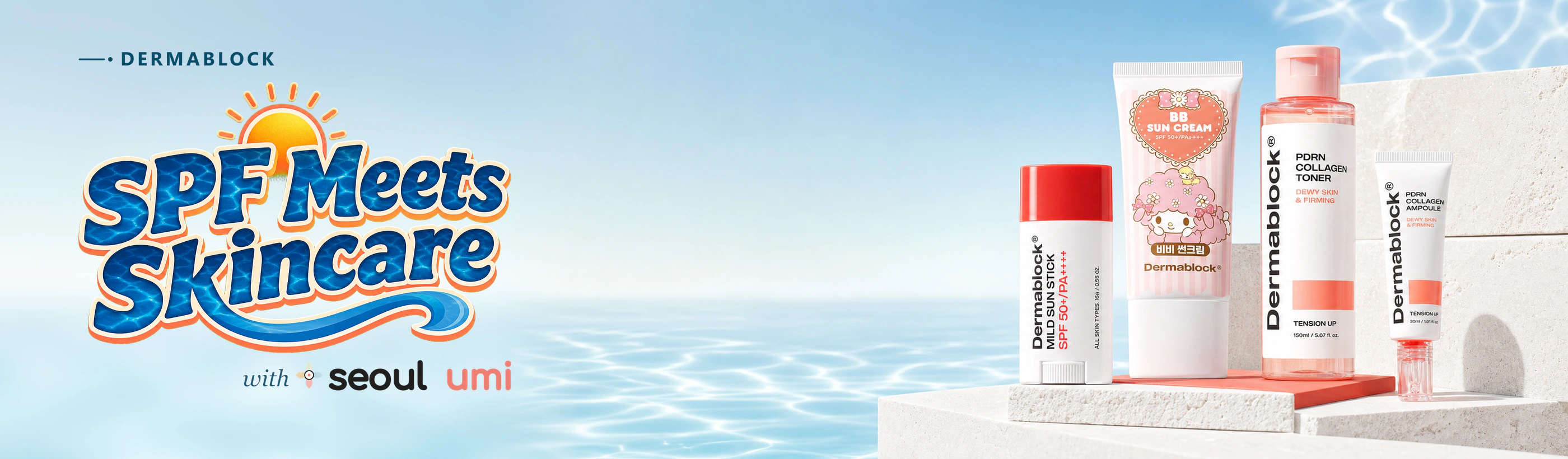 Dermablock SPF Meets Skincare campaign