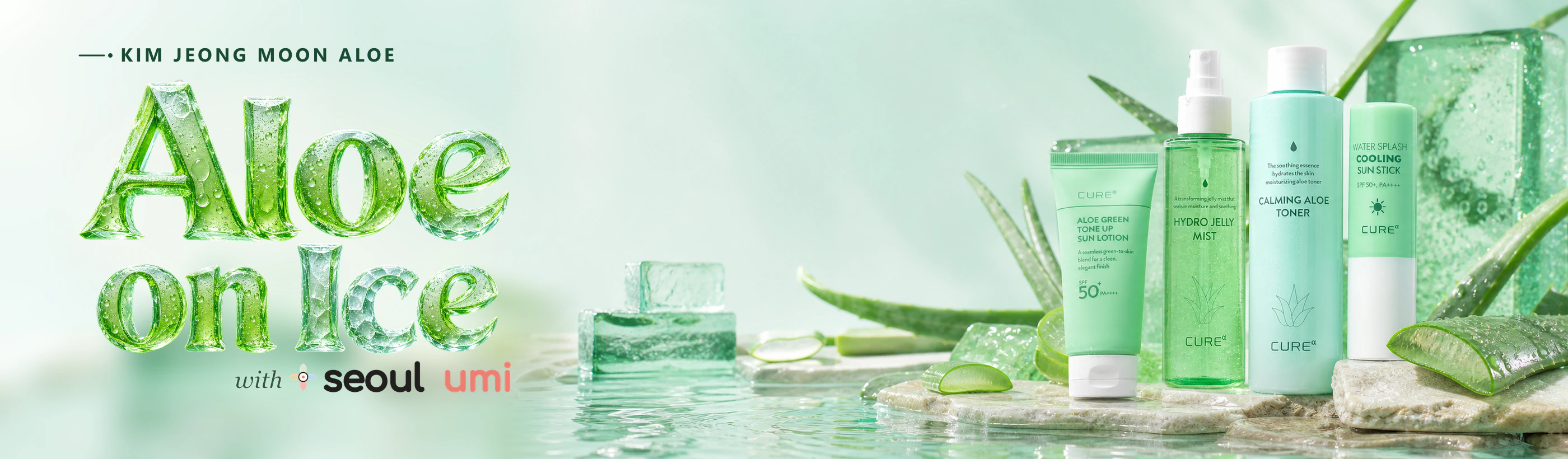 KIM JEONG MOON Aloe on Ice skincare campaign