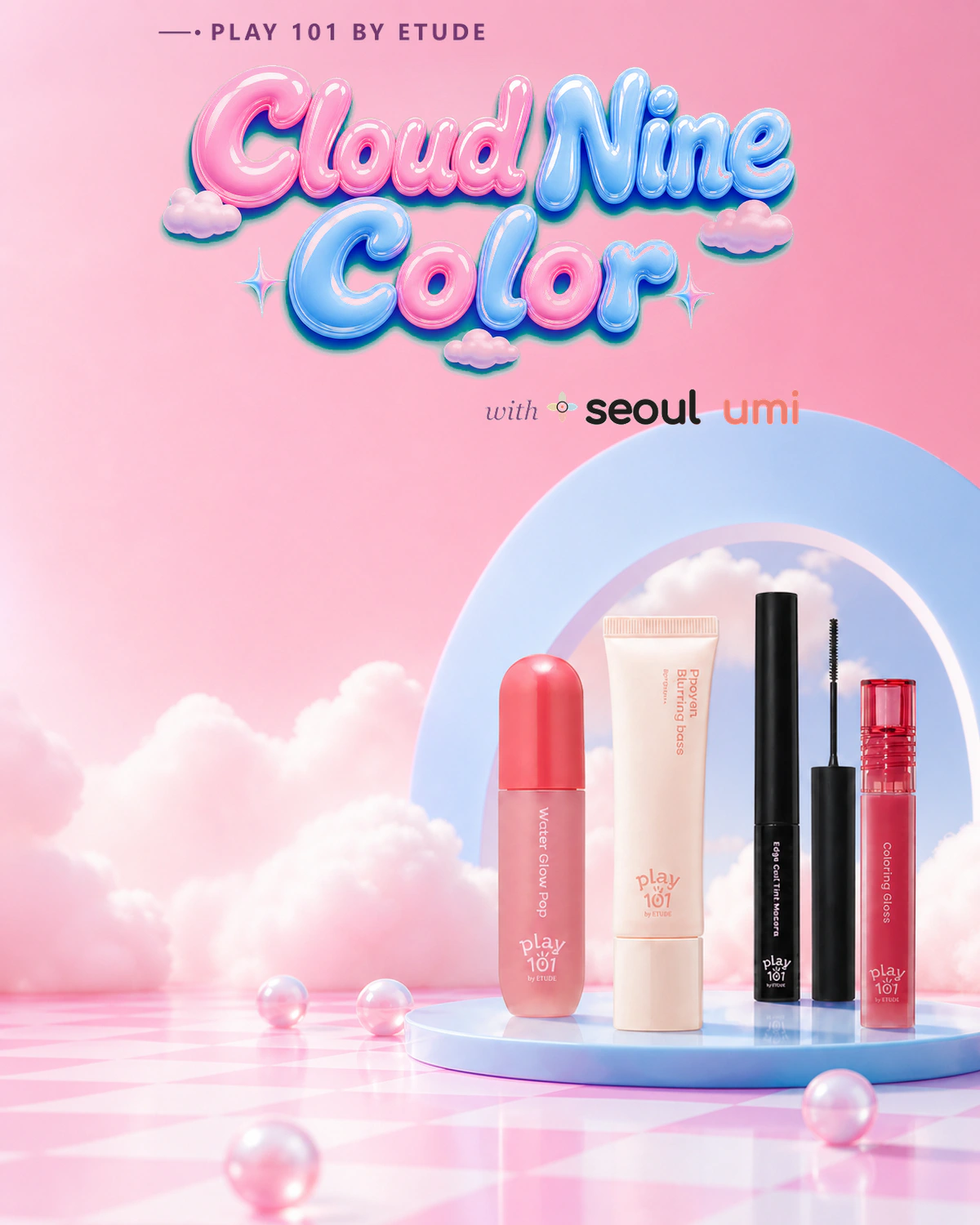 Play 101 by ETUDE Cloud Nine Color makeup campaign