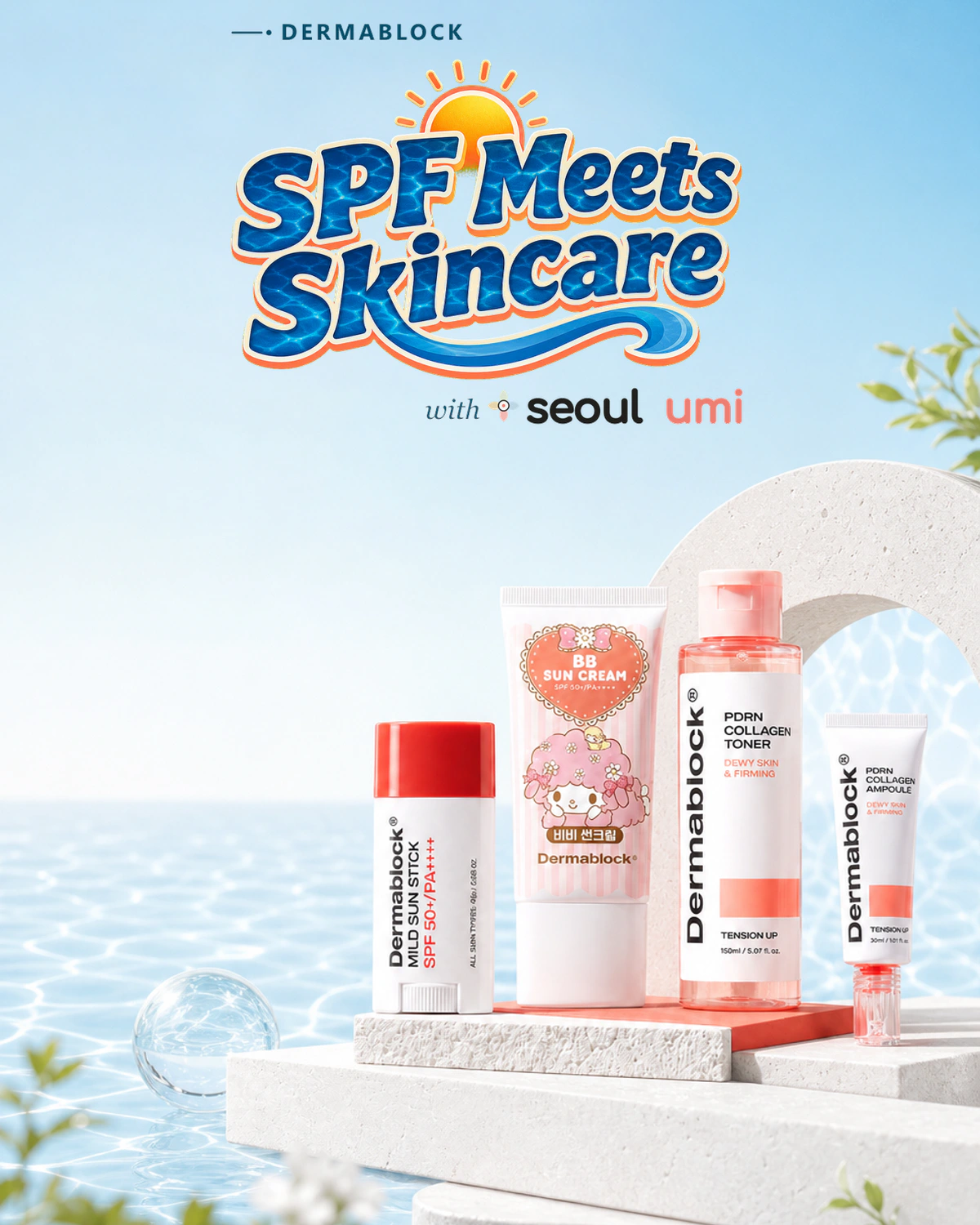 Dermablock SPF Meets Skincare campaign