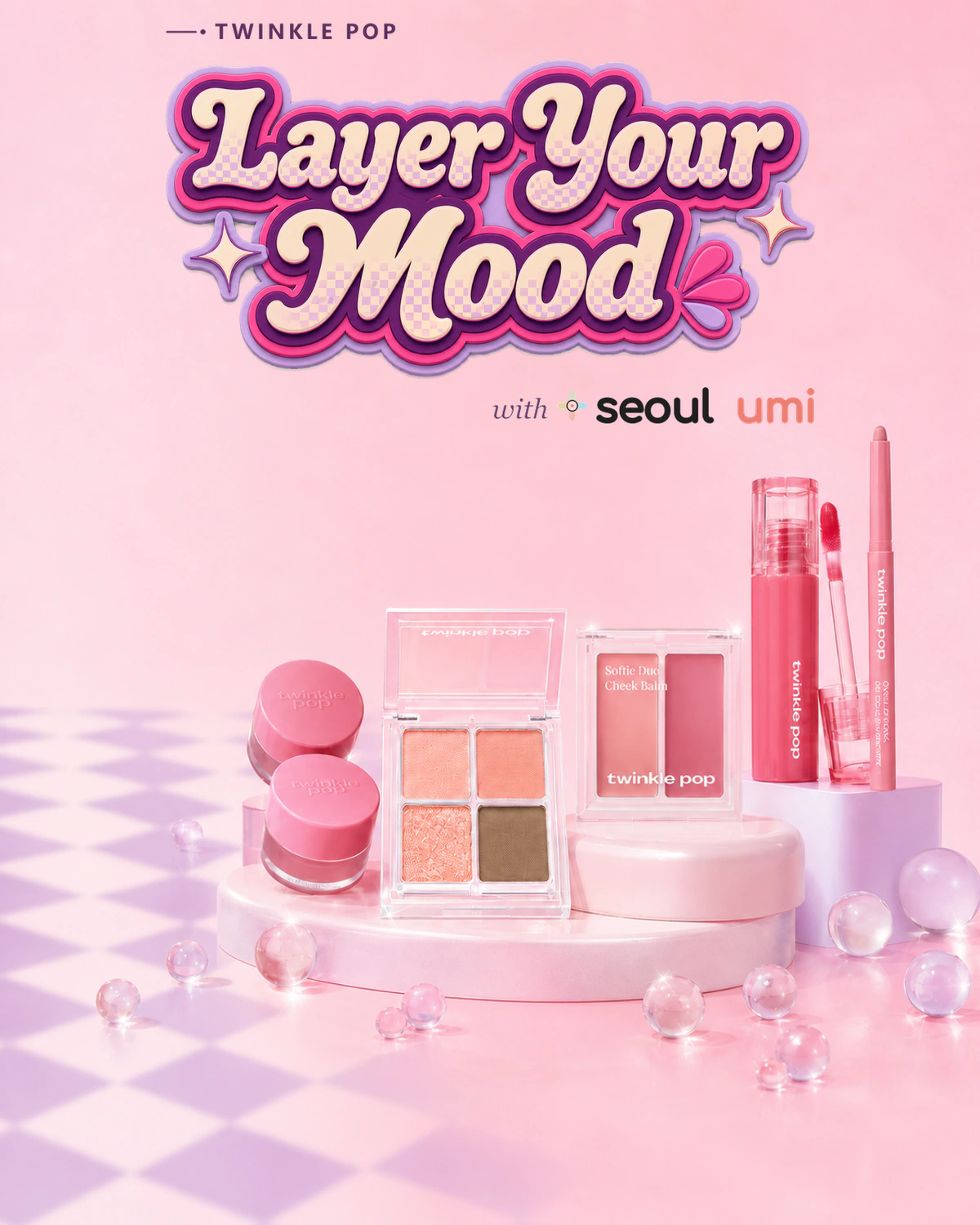 Twinkle Pop Layer Your Mood makeup campaign